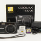 Nikon COOLPIX S3700 Black In Box & 4GB SDHC Card Digital Camera from Japan #1855