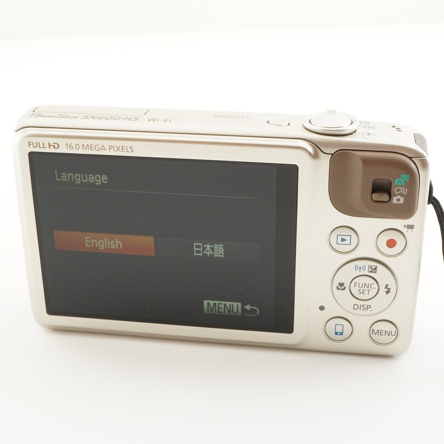 Canon PowerShot SX600 HS Gold With 4GB SDHC Card Digital Camera from Japan #6168
