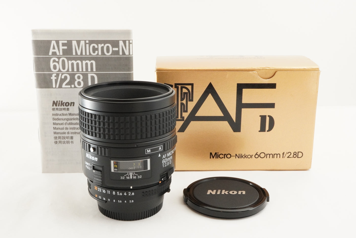 Nikon AF MICRO NIKKOR 60mm F2.8D In Box AF MACRO Lens from Japan #1889