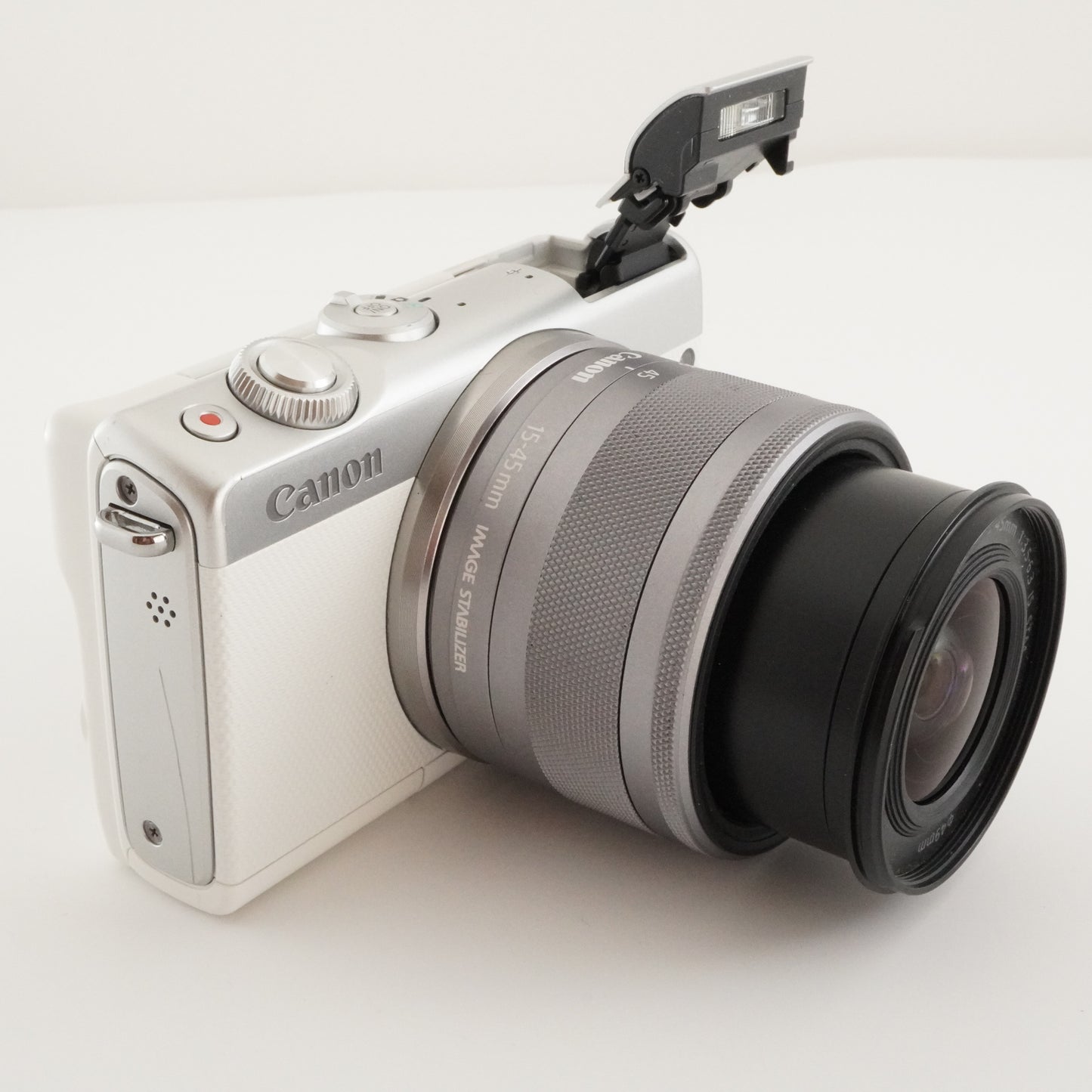 Canon EOS M100 White + EF-M 15-45mm IS STM + EF-EOS M + 16GB SD from Japan #2840