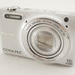 Nikon COOLPIX S6600 White With 4GB SDHC Card Digital Camera from Japan #1847