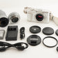 [S/C 2,595] OLYMPUS PEN E-PL10 White + 14-42mm EZ + 40-150mm from Japan #1869