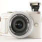 [S/C 2,595] OLYMPUS PEN E-PL10 White + 14-42mm EZ + 40-150mm from Japan #1869