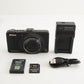 Nikon COOLPIX S9300 Black With 4GB SDHC Card Digital Camera from Japan #3268