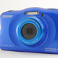 Nikon COOLPIX S33 Blue In Box With 4GB SDHC Card Digital Camera from Japan #2019