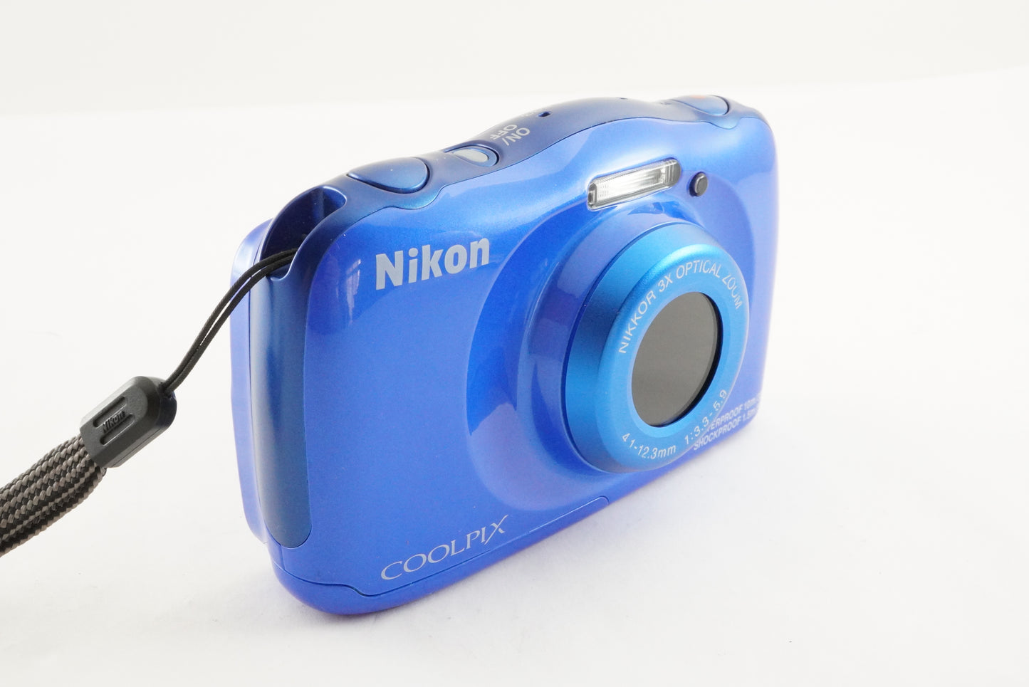 Nikon COOLPIX S33 Blue In Box With 4GB SDHC Card Digital Camera from Japan #2019