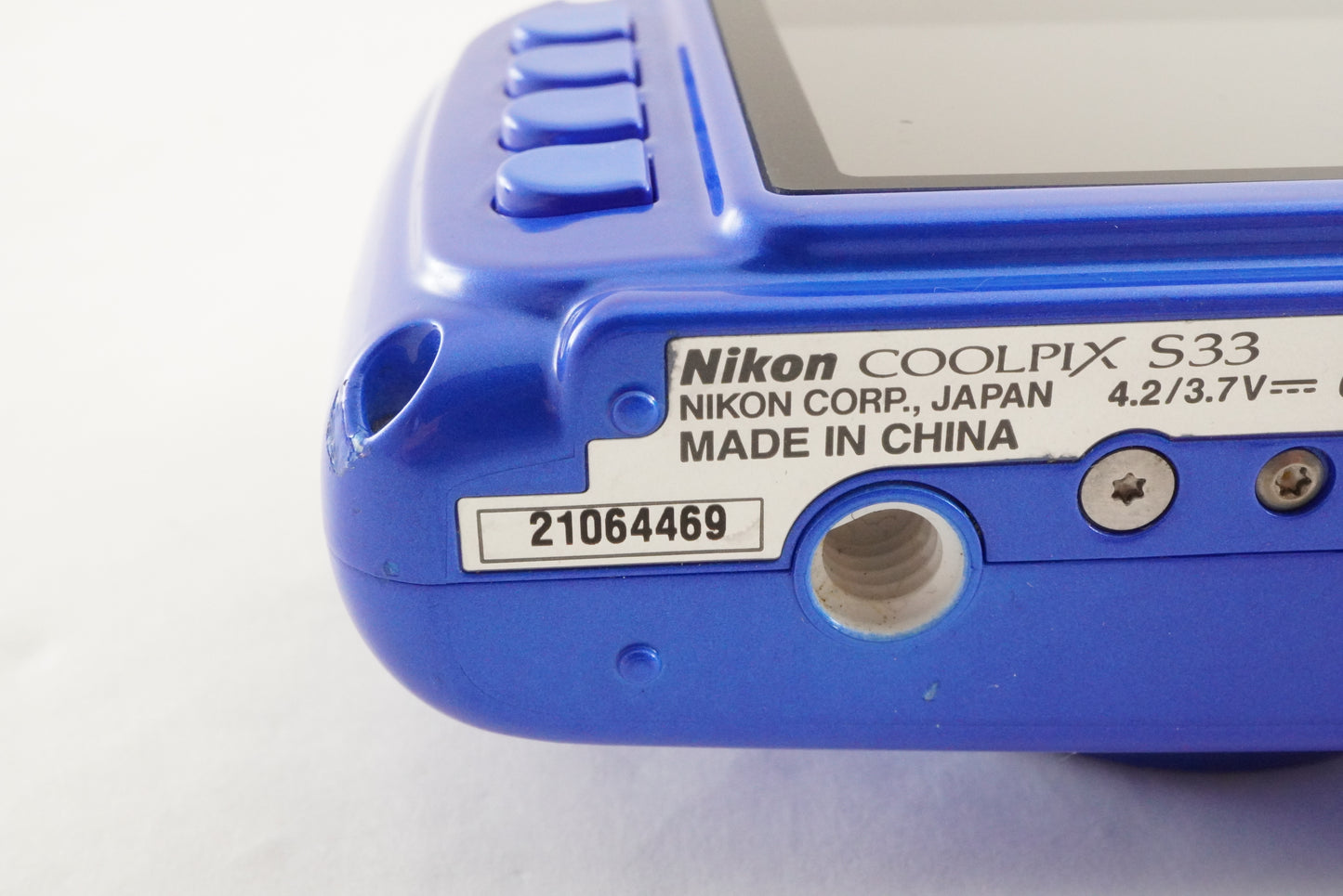 Nikon COOLPIX S33 Blue In Box With 4GB SDHC Card Digital Camera from Japan #2019