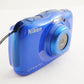 Nikon COOLPIX S33 Blue In Box With 4GB SDHC Card Digital Camera from Japan #2017