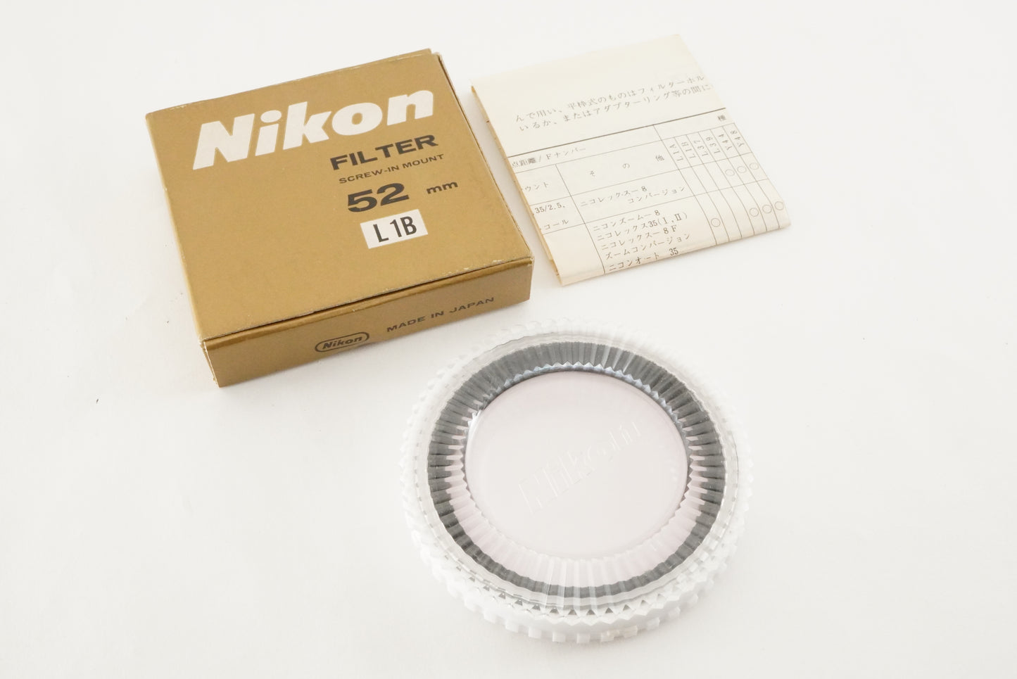 Nikon FILTER 52mm L1B SCREW-IN MOUNT Camera Accessories #A7