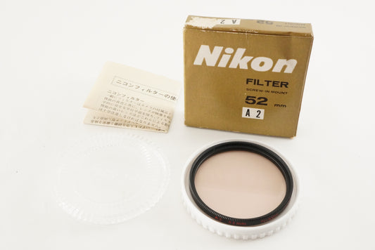 Nikon FILTER 52mm A2 SCREW-IN MOUNT Camera Accessories #A6