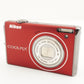 Nikon COOLPIX S640 Red In Box With 4GB SDHC Card from Japan #6816