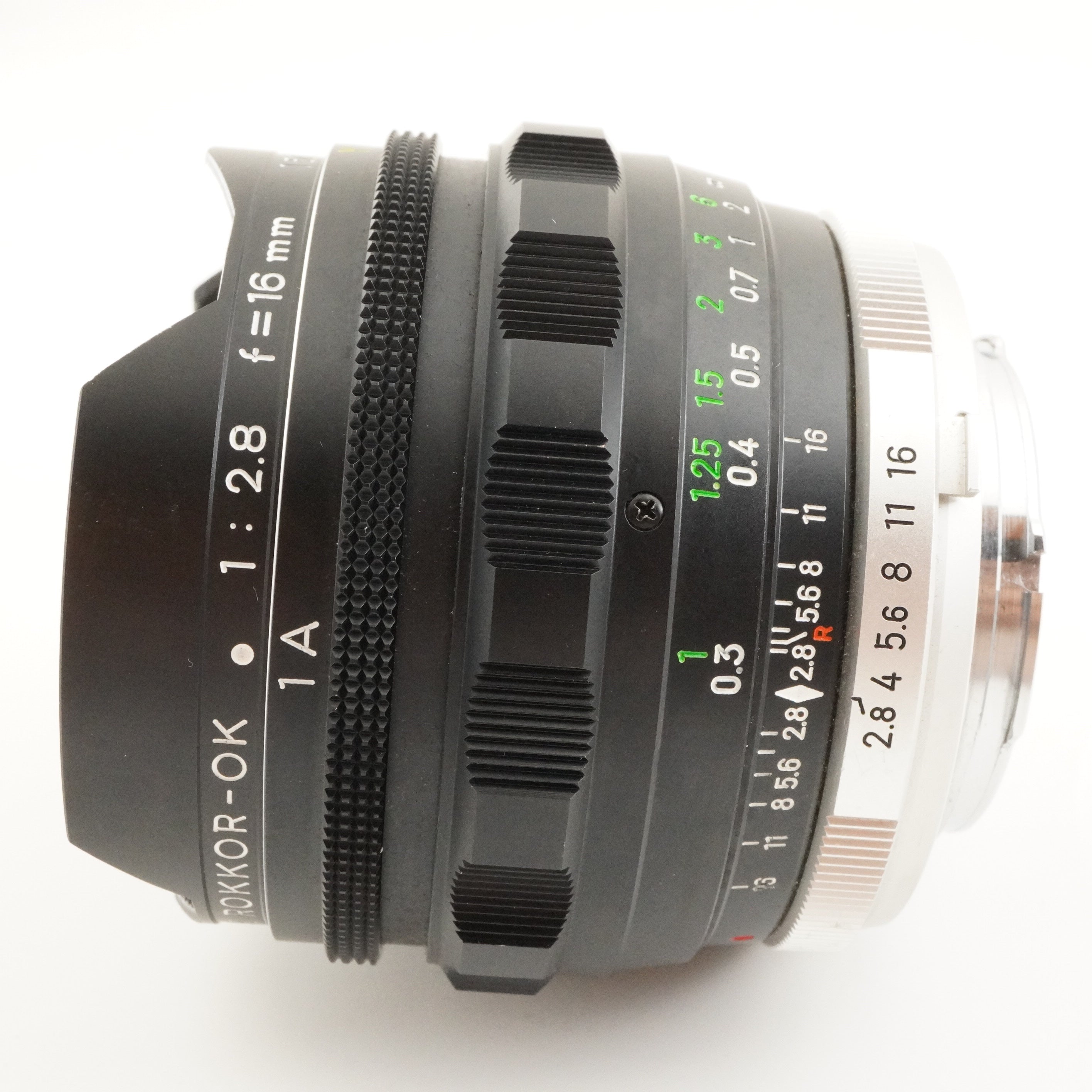 16mm MC Minolta ROKKOR-OK FISH-EYE F2.8 f⁄2.8 Fish-Eye OK Rokkor