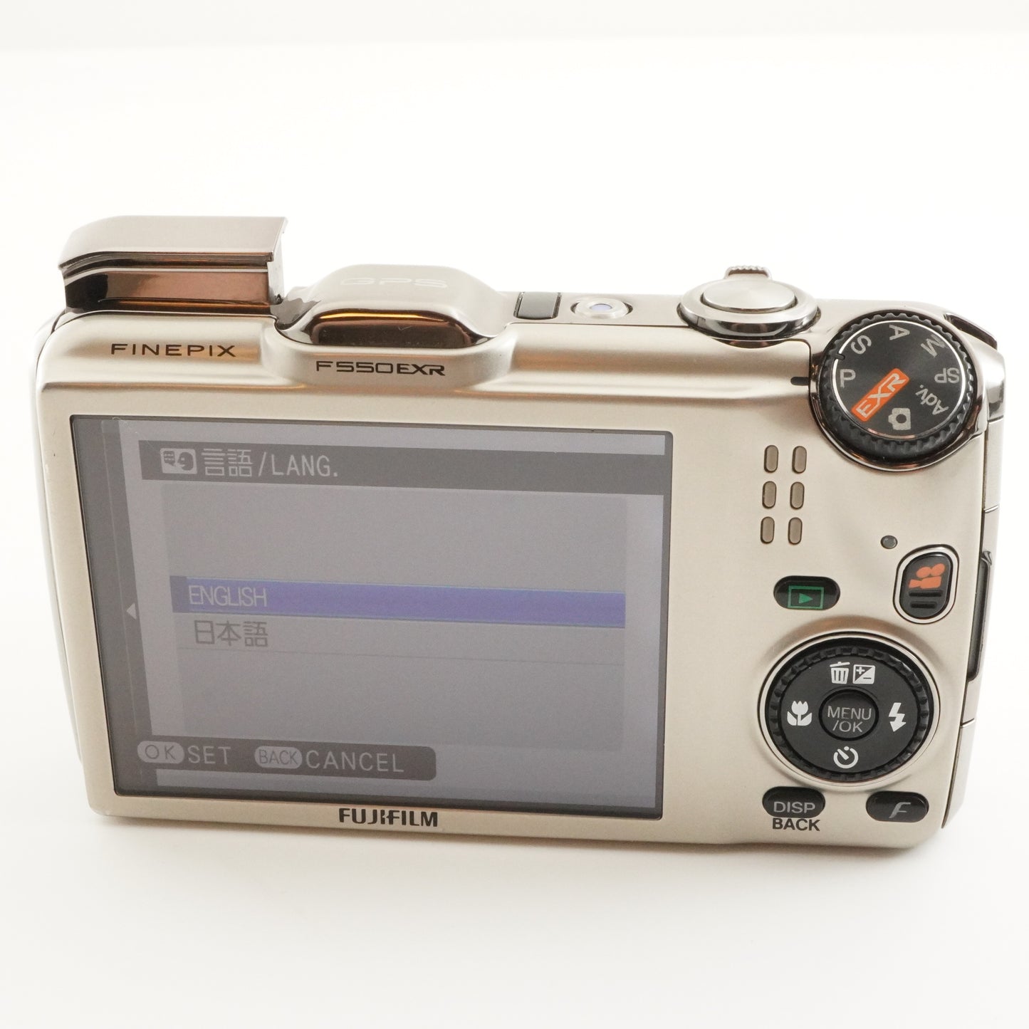 FUJIFILM Finepix F550 EXR Gold With 4GB SDHC Card from Japan #6764