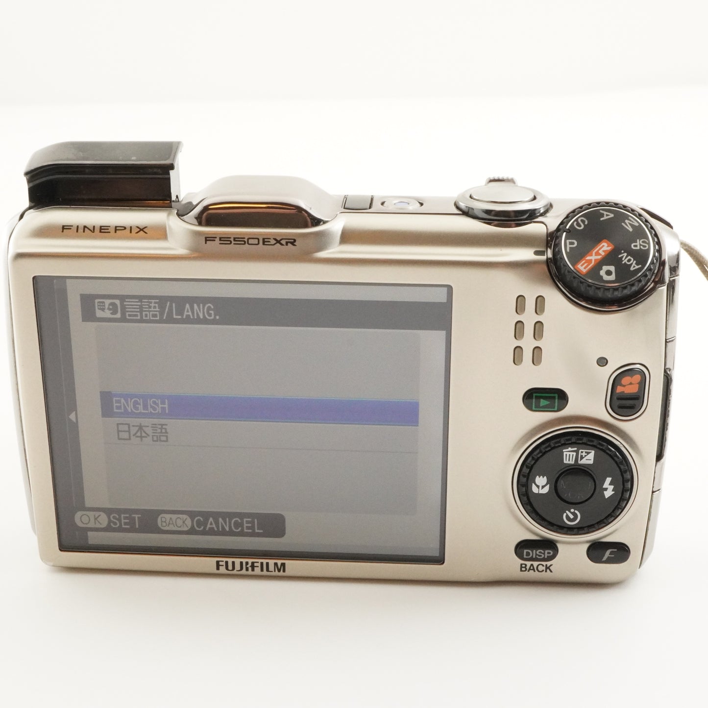FUJIFILM FinePix F550 EXR Gold With 4GB SDHC Card from Japan #6531
