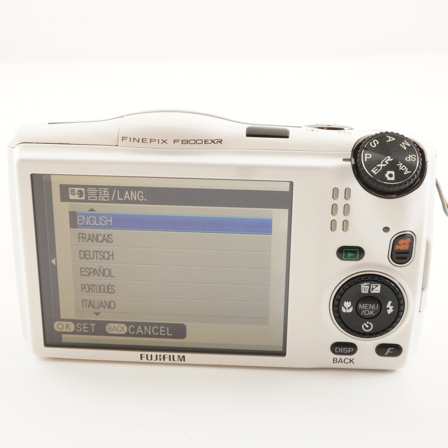 FUJIFILM Finepix F800 EXR White With 4GB SDHC Card from Japan #6529