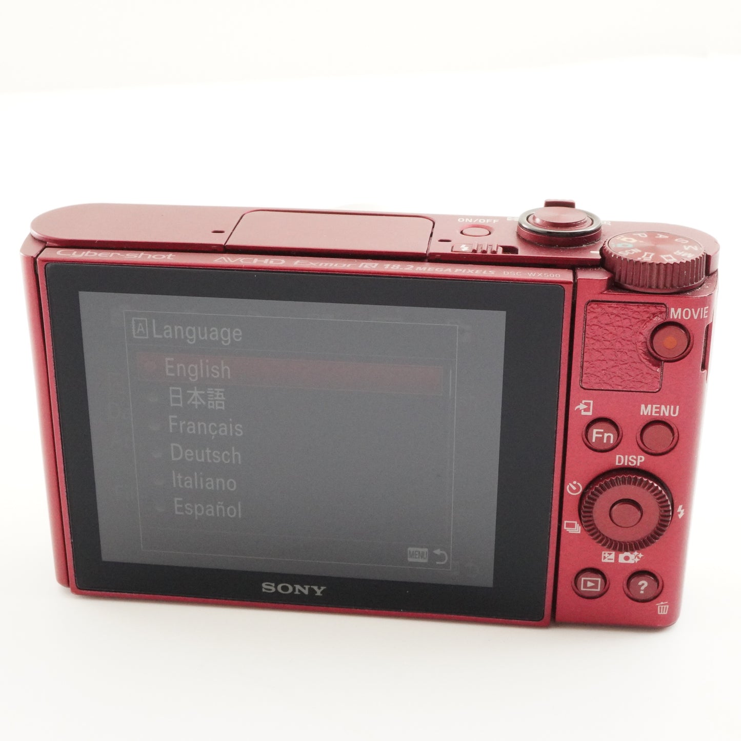 [English Setting] SONY Cyber-shot DSC-WX500 Red + 4GB SDHC Card from Japan #6903