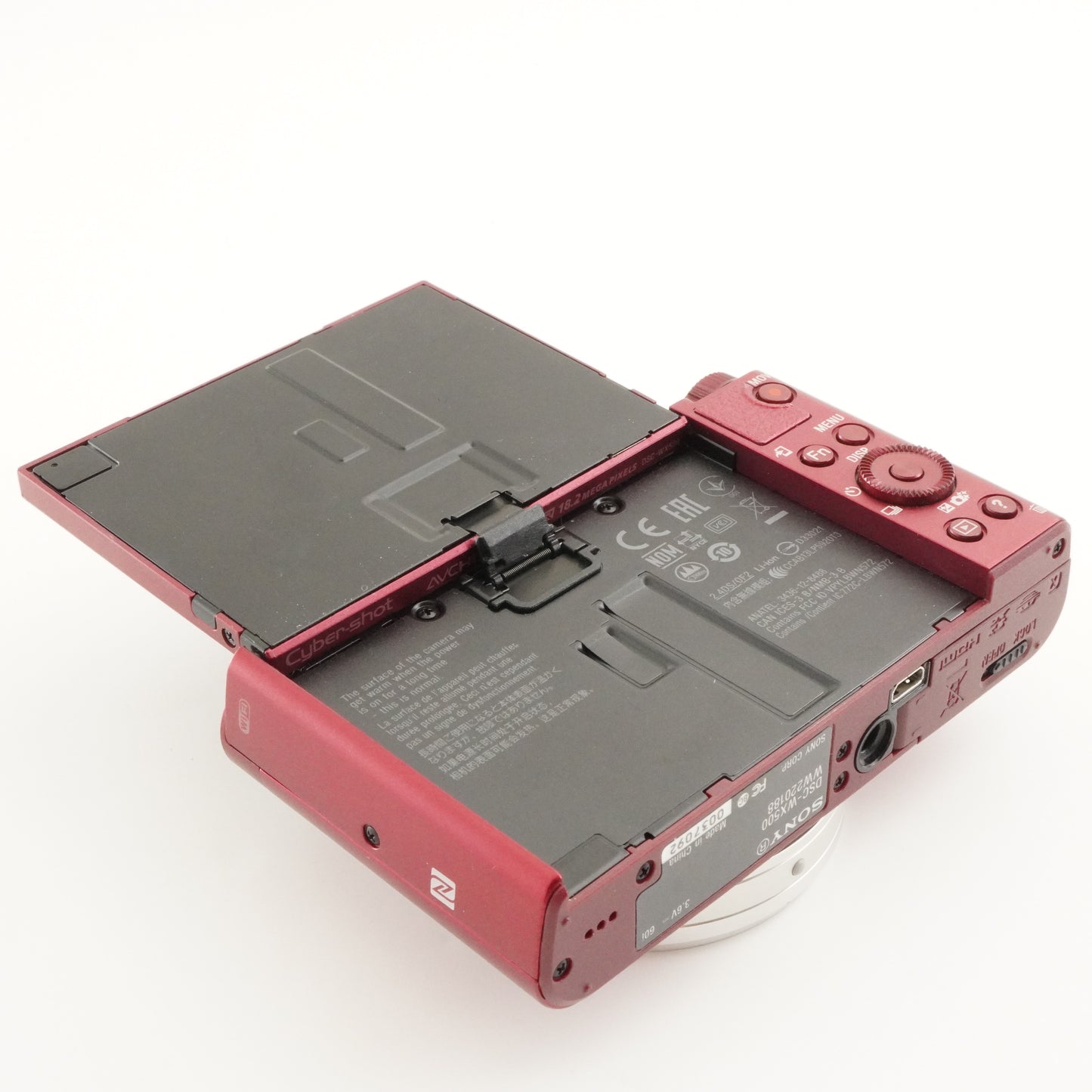 [English Setting] SONY Cyber-shot DSC-WX500 Red + 4GB SDHC Card from Japan #6903