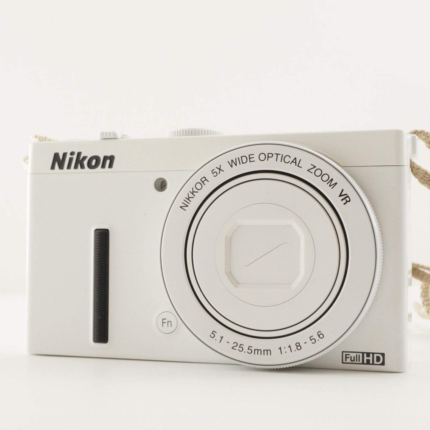 Nikon COOLPIX P340 White With 4GB SDHC Card from Japan #6449