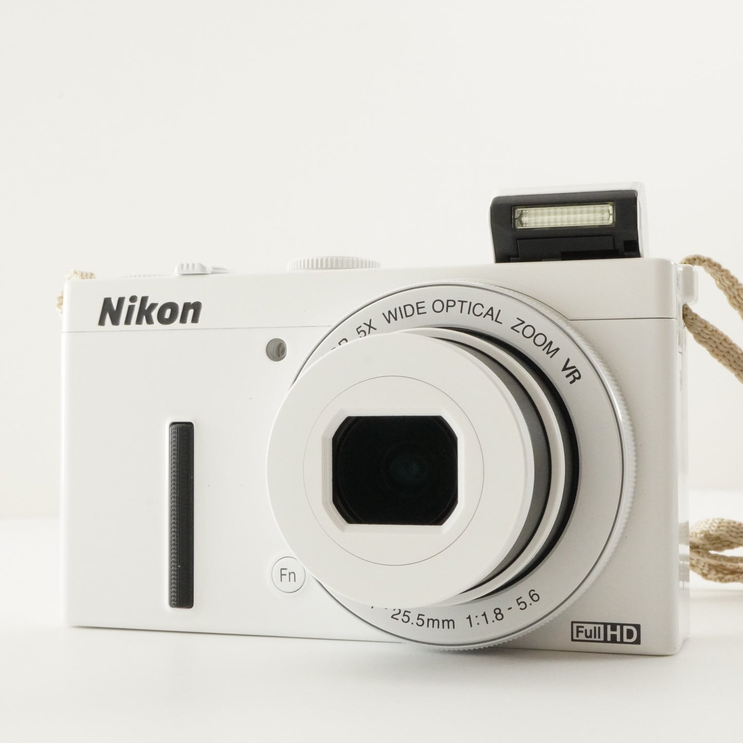 Nikon COOLPIX P340 White With 4GB SDHC Card from Japan #6449