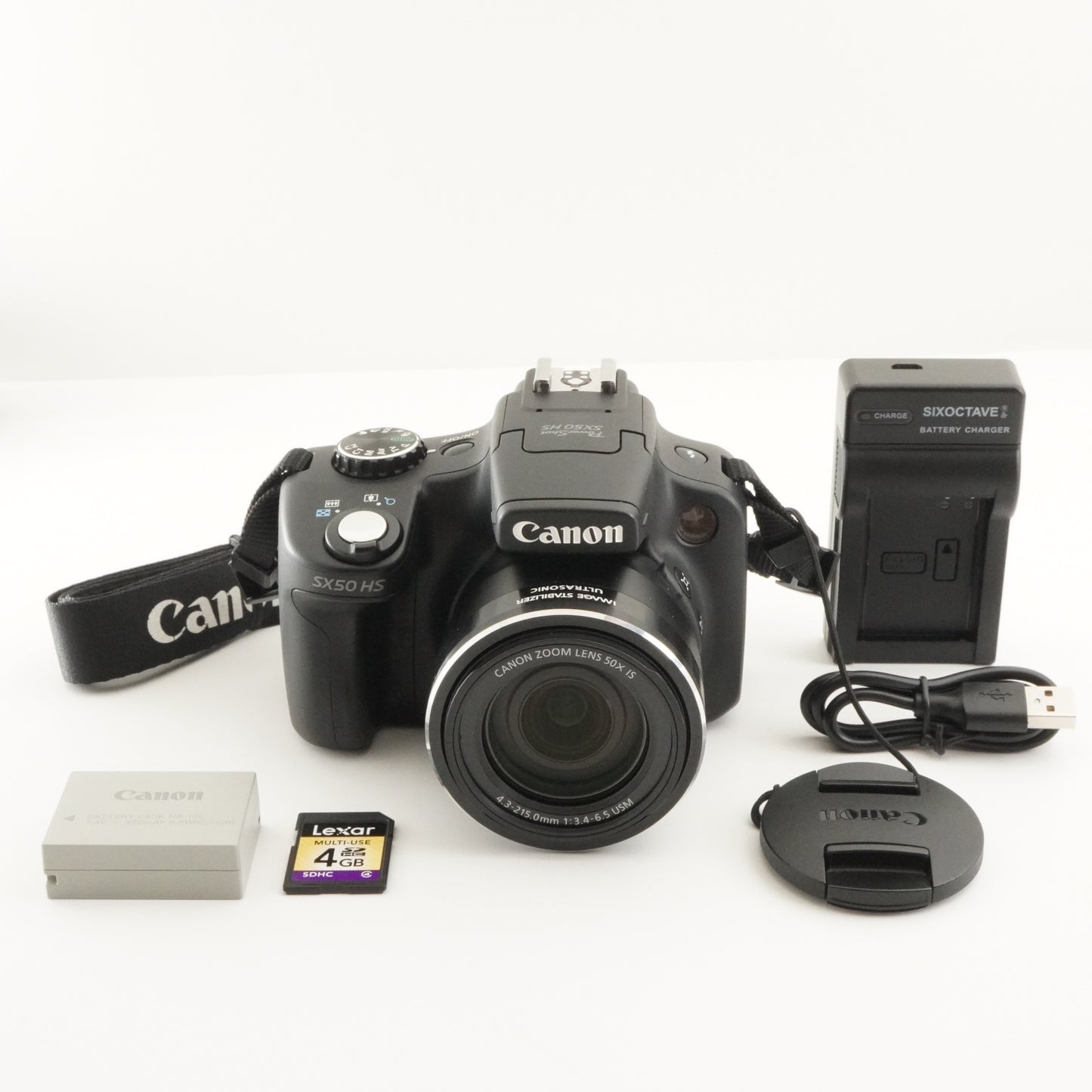 Canon PowerShot SX50 HS With 4GB SDHC Card Digital Camera from Japan #6879