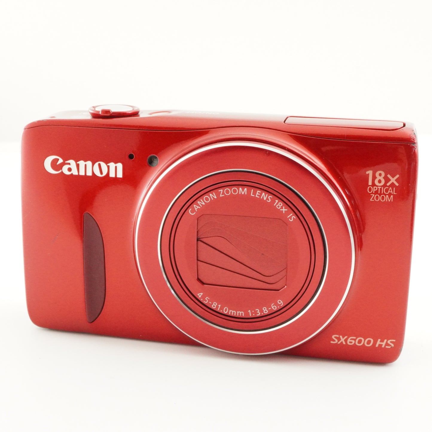 Canon PowerShot SX600 HS Red With 4GB SDHC Card Digital Camera from Japan #6936