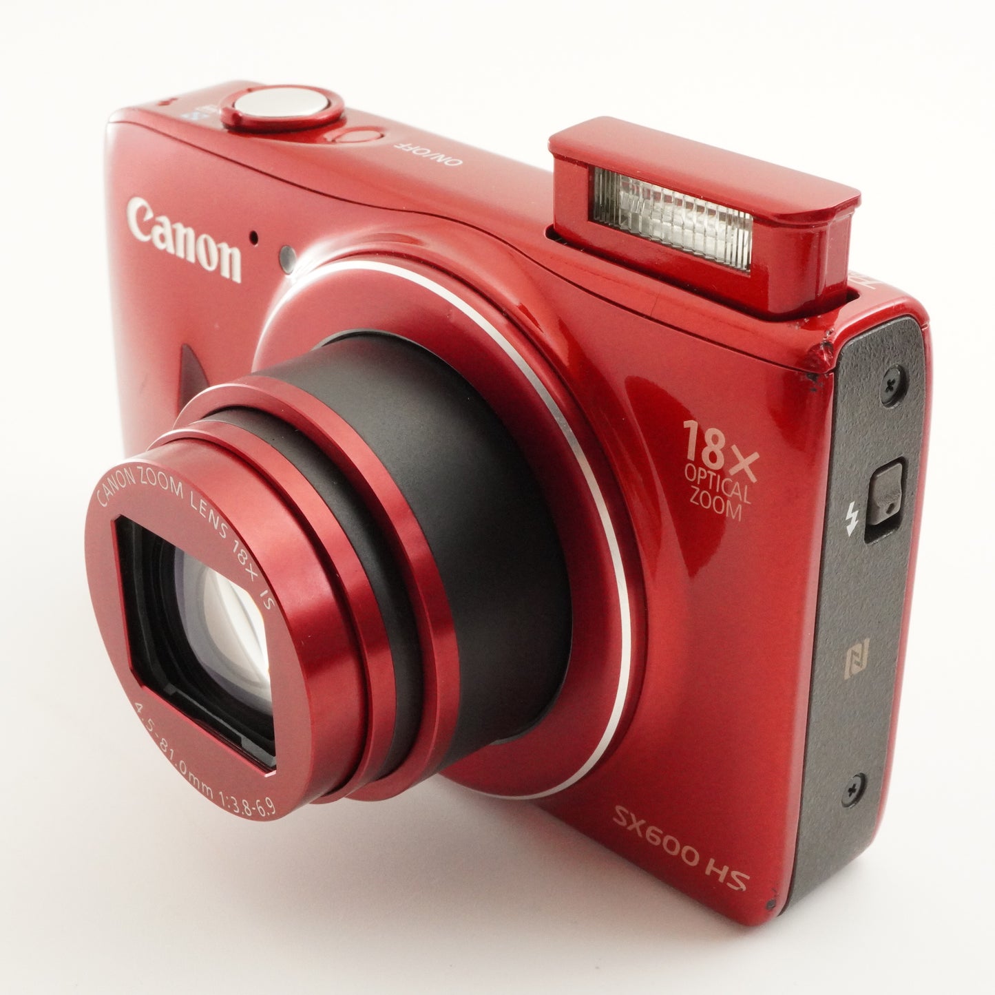 Canon PowerShot SX600 HS Red With 4GB SDHC Card Digital Camera from Japan #6936
