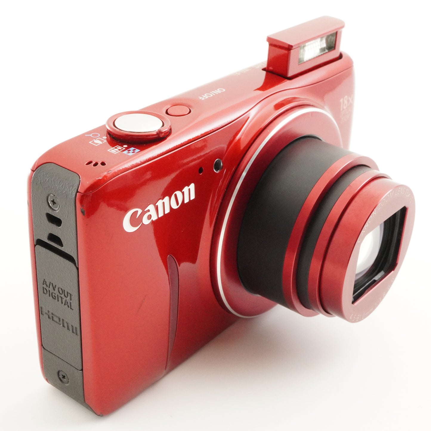 Canon PowerShot SX600 HS Red With 4GB SDHC Card Digital Camera from Japan #6936