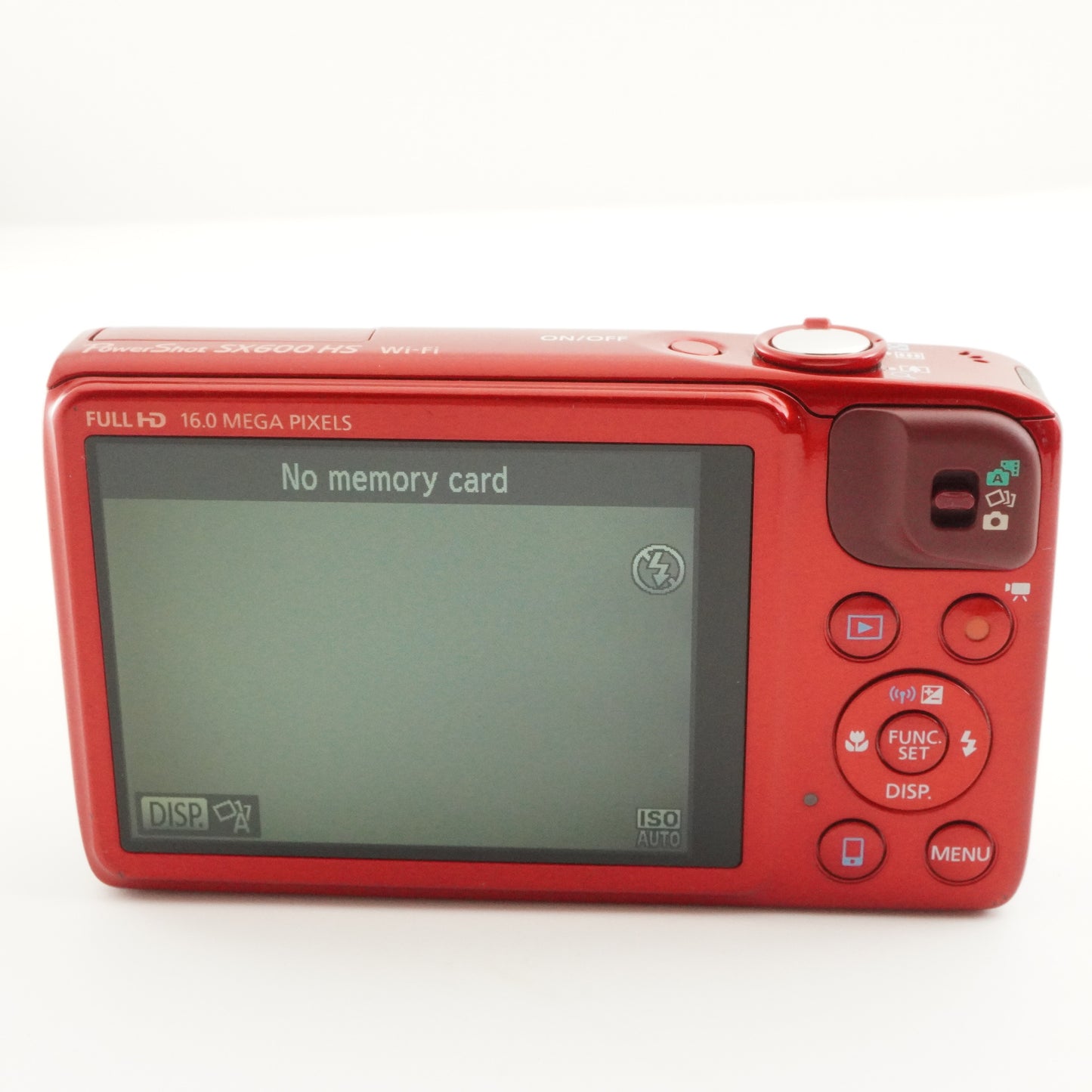 Canon PowerShot SX600 HS Red With 4GB SDHC Card Digital Camera from Japan #6936