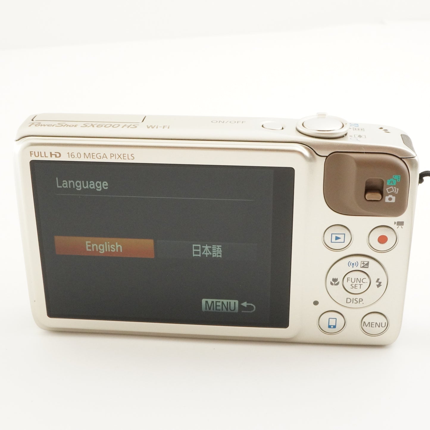 Canon PowerShot SX600 HS Gold With 4GB SDHC Card Digital Camera from Japan #6950