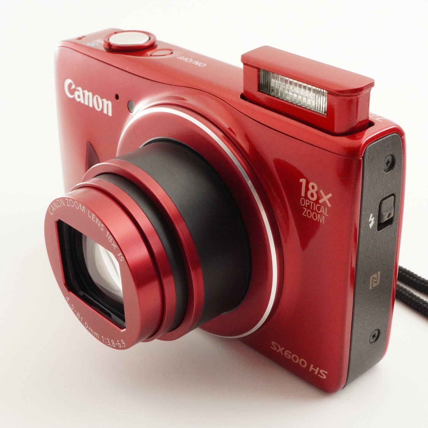 Canon PowerShot SX600 HS Red With 4GB SDHC Card Digital Camera from Japan #6952