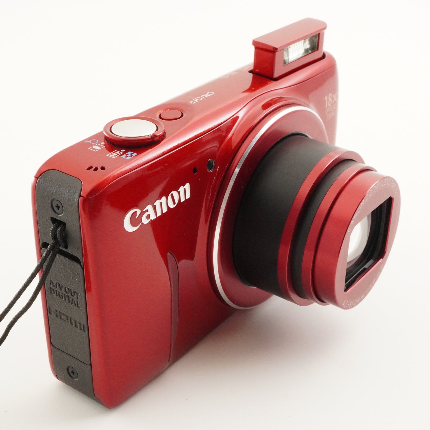 Canon PowerShot SX600 HS Red With 4GB SDHC Card Digital Camera from Japan #6952