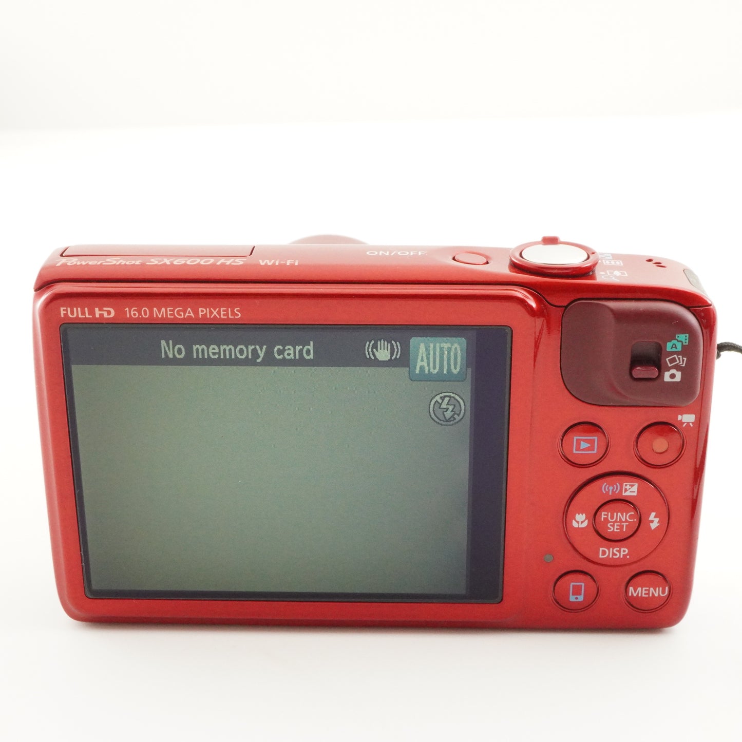 Canon PowerShot SX600 HS Red With 4GB SDHC Card Digital Camera from Japan #6952