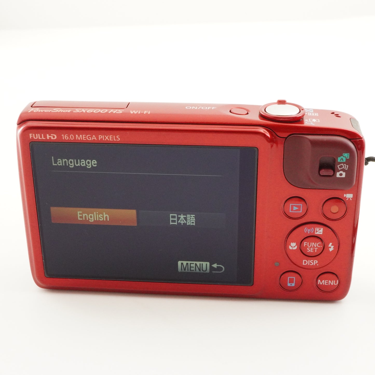 Canon PowerShot SX600 HS Red With 4GB SDHC Card Digital Camera from Japan #6952