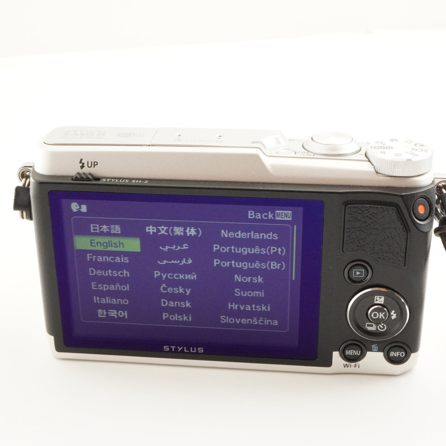 OLYMPUS STYLUS SH-2 Silver With 4GB SDHC Card Digital Camera from Japan #6884