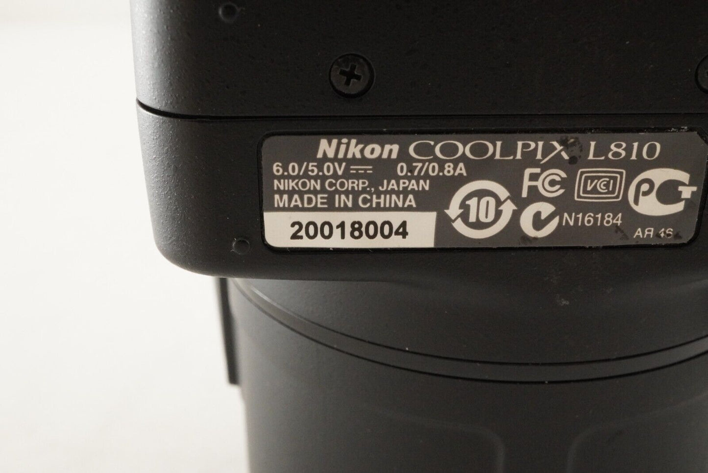 NIKON COOLPIX L810 Black In Box Point & Shoot Digital Camera from Japan #7573