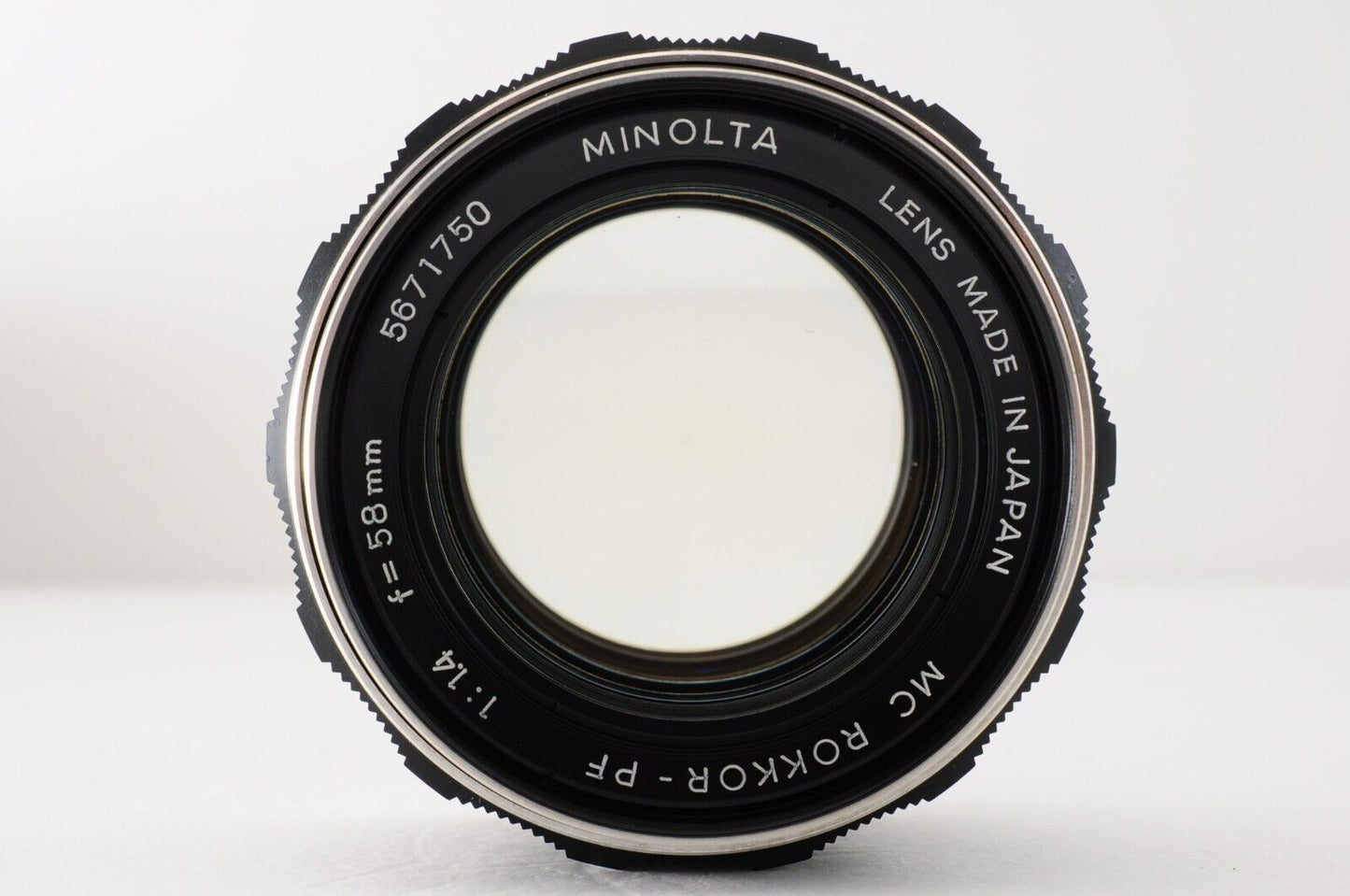 MINOLTA MC ROKKOR-PF 58mm F1.4 MF Prime Lens Photo tested from Japan #5780