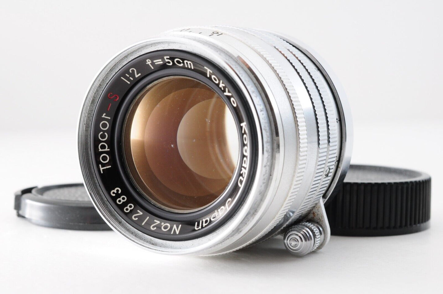 Tokyo Kogaku Topcor-S 50mm F2 Leica L39 screw mount MF Lens from Japan #6500