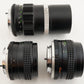 MINOLTA MC ROKKOR-PF 50mm F1.7 + W.ROKKOR-SG 28mm + 135mm F2.8 from Japan #5563