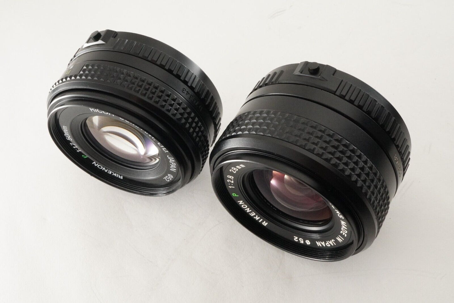 New Light Seals RICOH XR500 AUTO + RIKENON P 50mm F1.7 +28mm F2.8 from Japan #7888