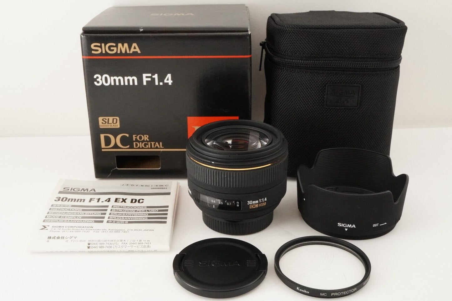 SIGMA EX 30mm F1.4 DC HSM In Box For NIKON AF Wide Angle Lens from Japan #7338