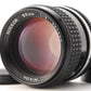 NIKON NIKKOR AI 85mm F2 MF Portrait Lens Photo tested from Japan #4930
