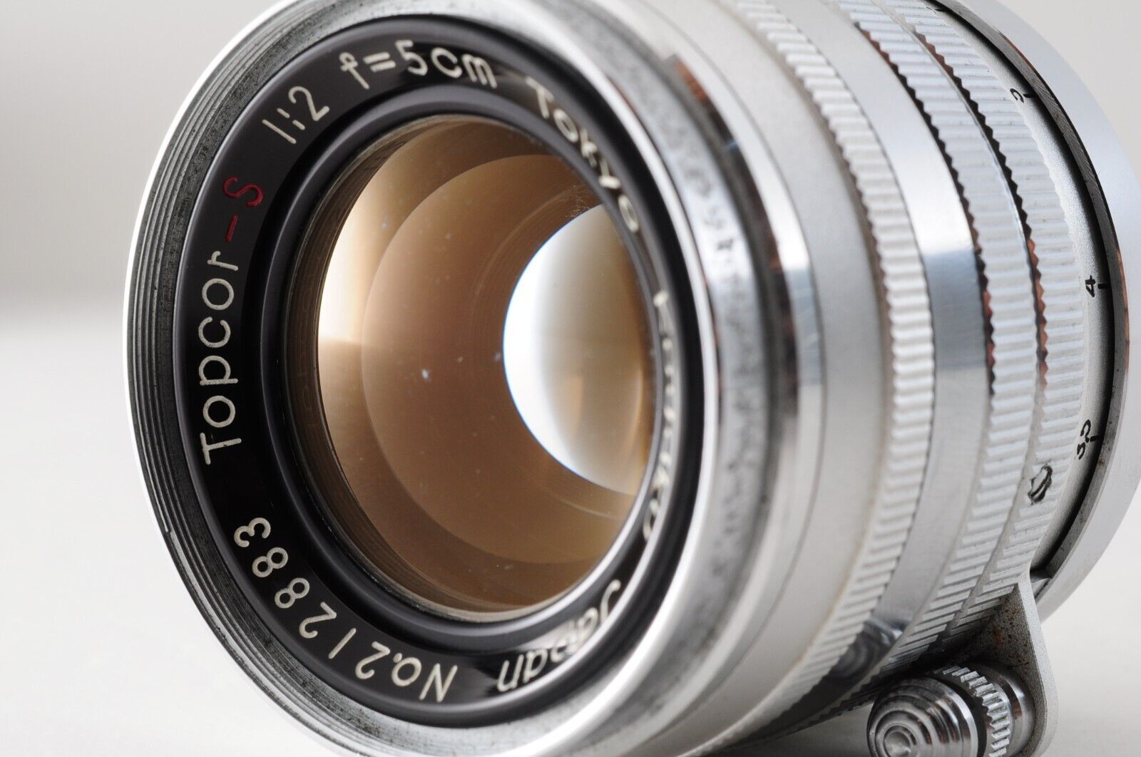 Tokyo Kogaku Topcor-S 50mm F2 Leica L39 screw mount MF Lens from 