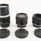 MINOLTA MC ROKKOR-PF 50mm F1.7 + W.ROKKOR-SG 28mm + 135mm F2.8 from Japan #5563