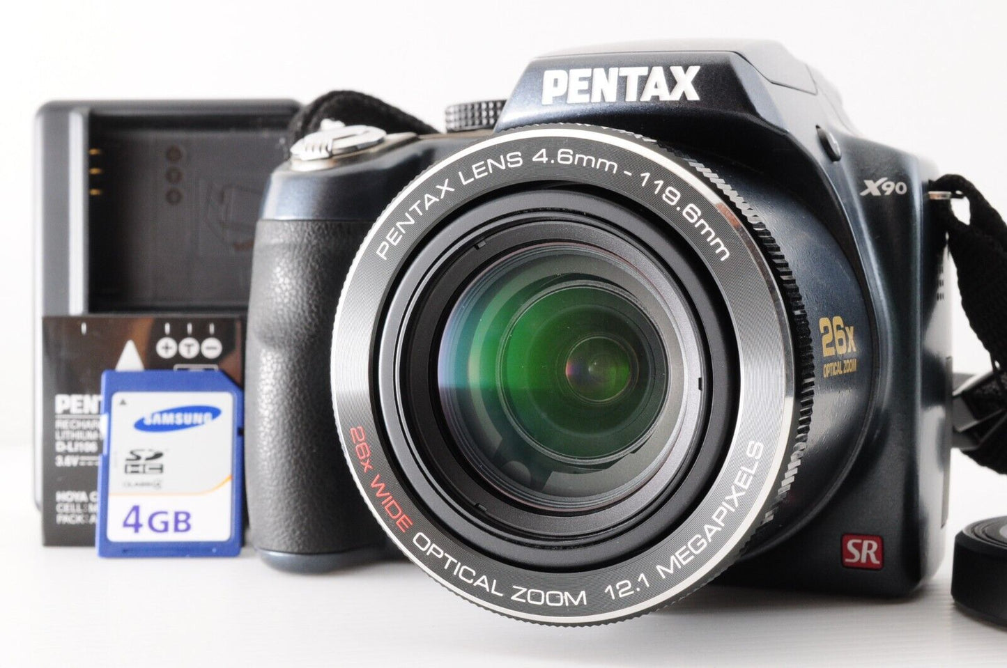 PENTAX X90 Point & Shoot Digital Camera from Japan #7219