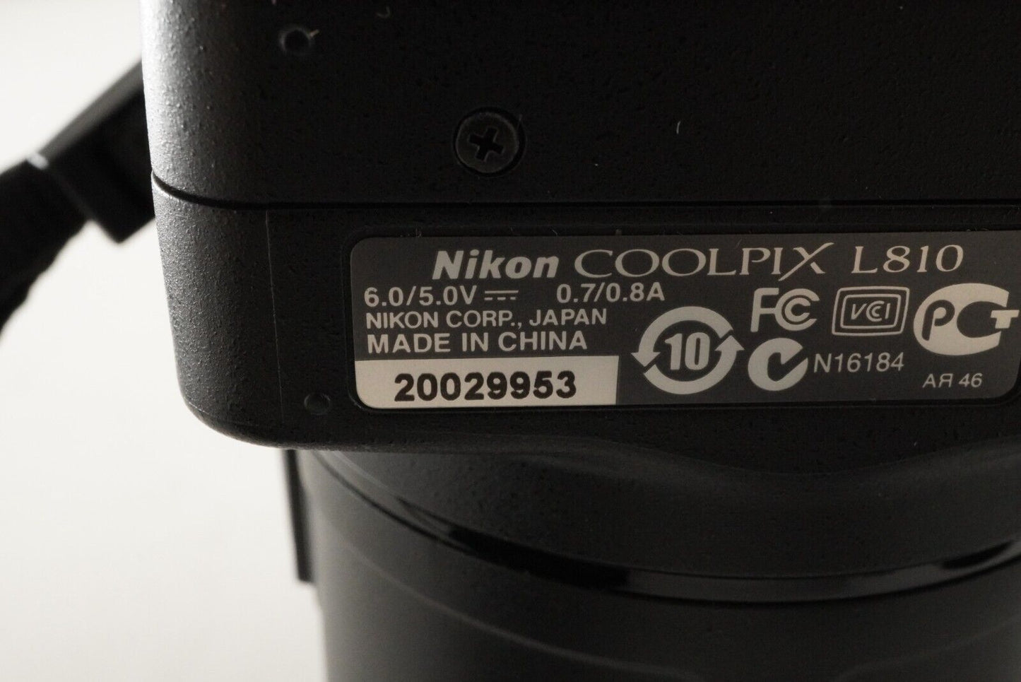 NIKON COOLPIX L810 Black Point & Shoot Digital Camera from Japan #7574