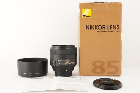 NIKON AF-S NIKKOR 85mm F1.8 G In Box AF Portrait Lens from Japan #8125