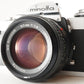 MINOLTA XD + MD ROKKOR 50mm F1.4 35mm Film Camera Photo tested! From Japan #7335