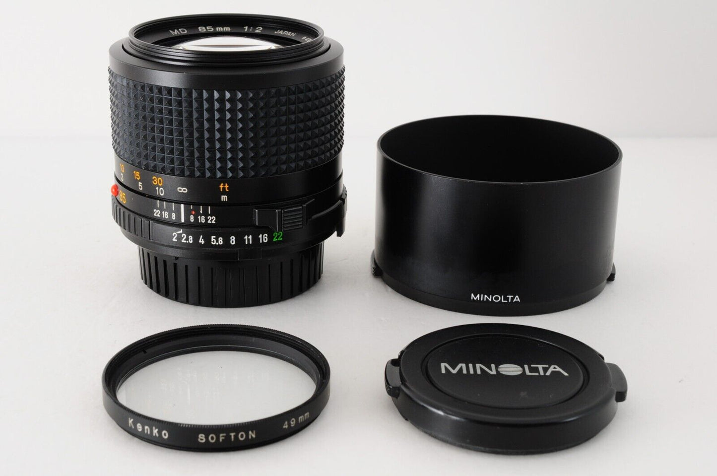 MINOLTA MD 85mm F2 Photo tested! MF Portrait Lens from Japan #6048