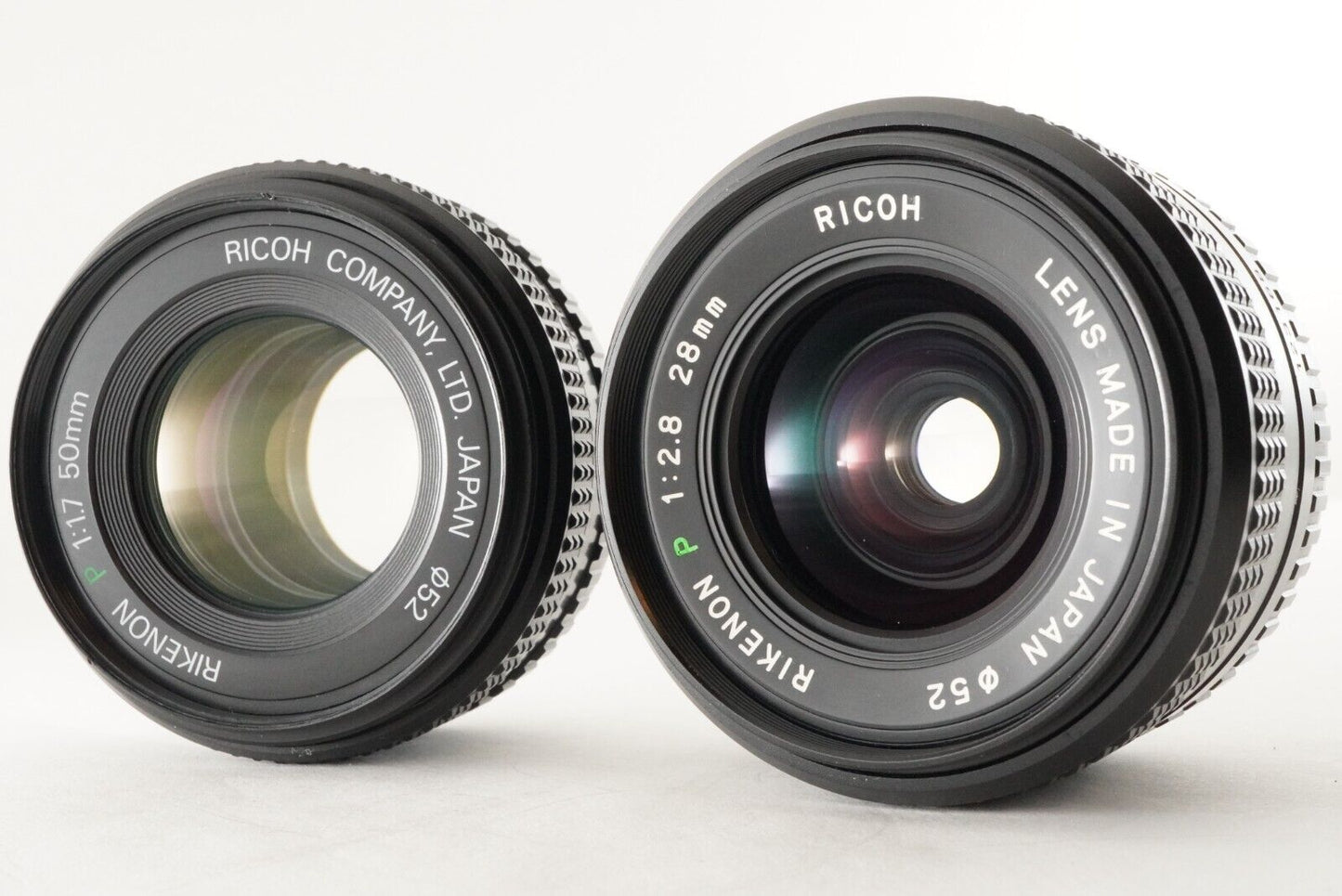 New Light Seals RICOH XR500 AUTO + RIKENON P 50mm F1.7 +28mm F2.8 from Japan #7888