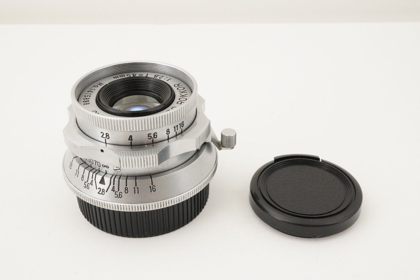 MINOLTA (chiyoko) SUPER ROKKOR 45mm F2.8 L39 mount Photo tested!from Japan #7071